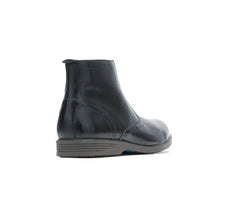 Hush Puppies Shepsky Zip Boot Black Leather | Men Boots