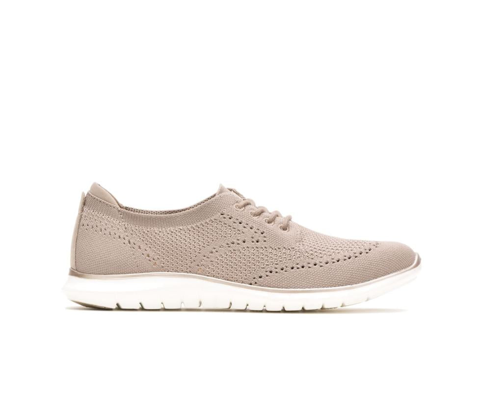 Hush Puppies Tricia Wingtip Knit Taupe Knit | Women Sneakers