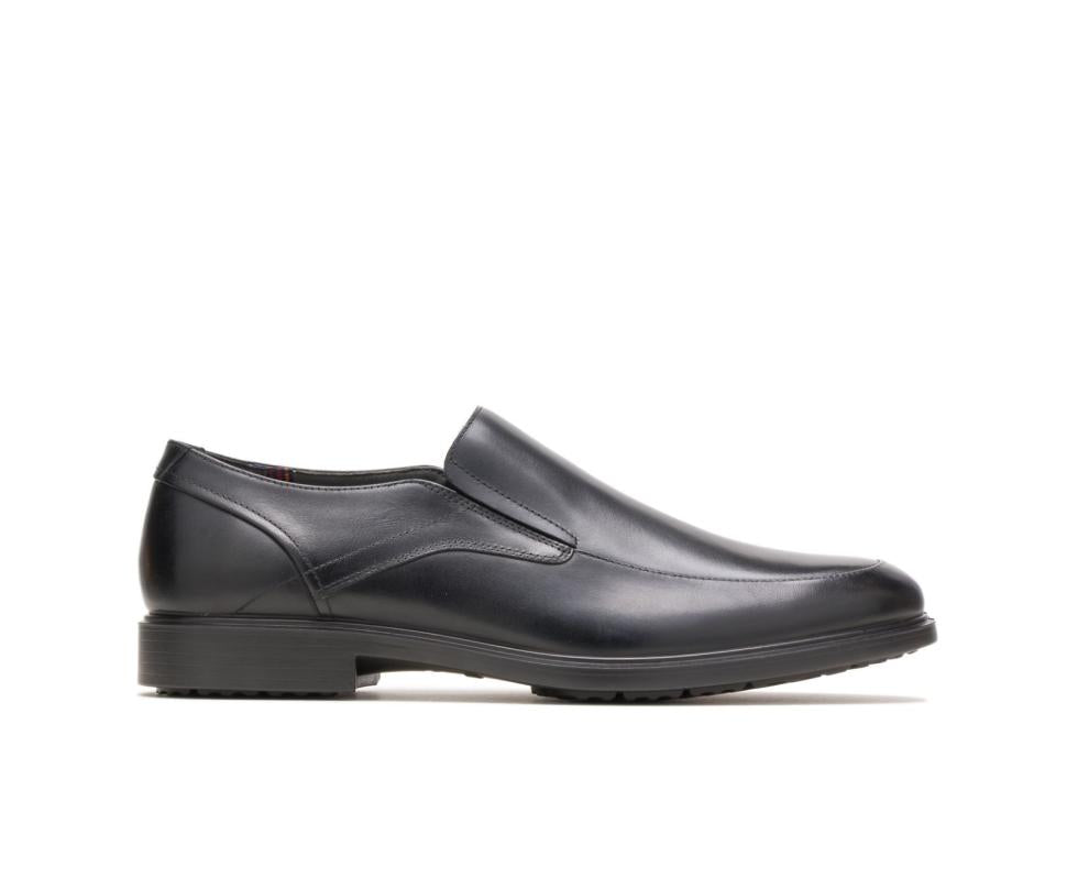 Hush Puppies Turner Mt Slip-On Black Wp Leather | Men Slip-Ons