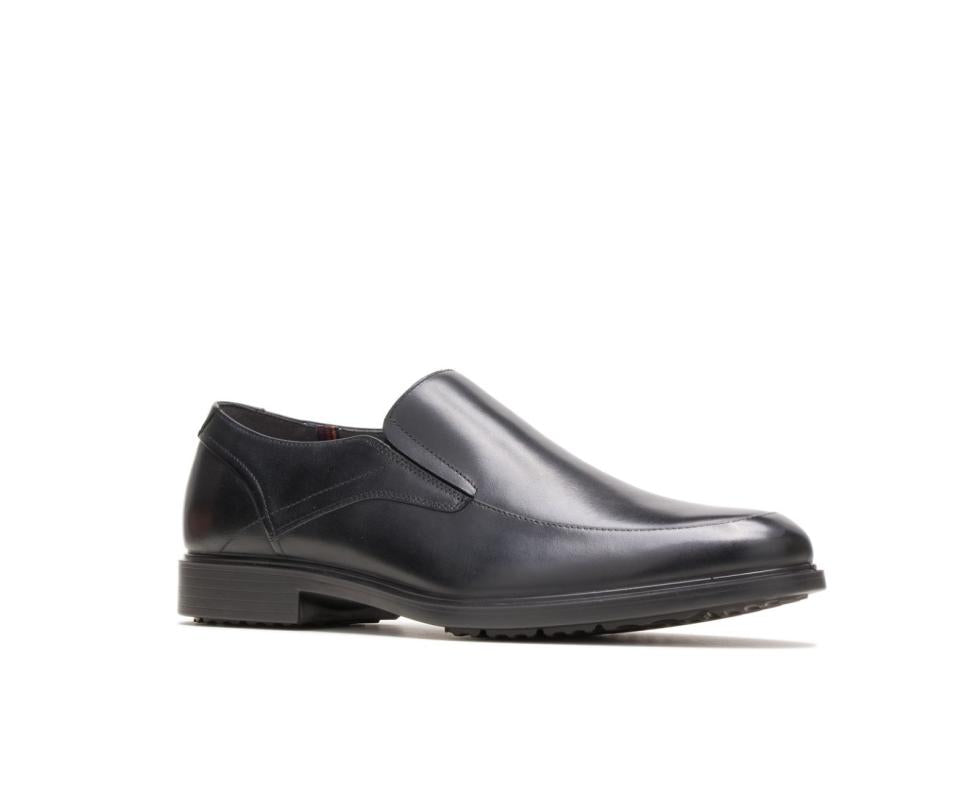 Hush Puppies Turner Mt Slip-On Black Wp Leather | Men Slip-Ons