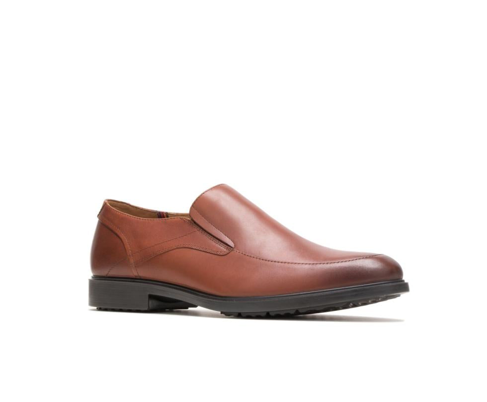 Hush Puppies Turner Mt Slip-On British Tan Wp Leather | Men Slip-Ons