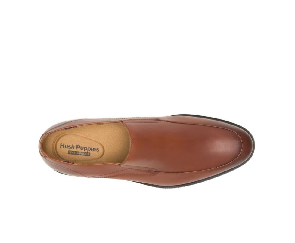 Hush Puppies Turner Mt Slip-On British Tan Wp Leather | Men Slip-Ons