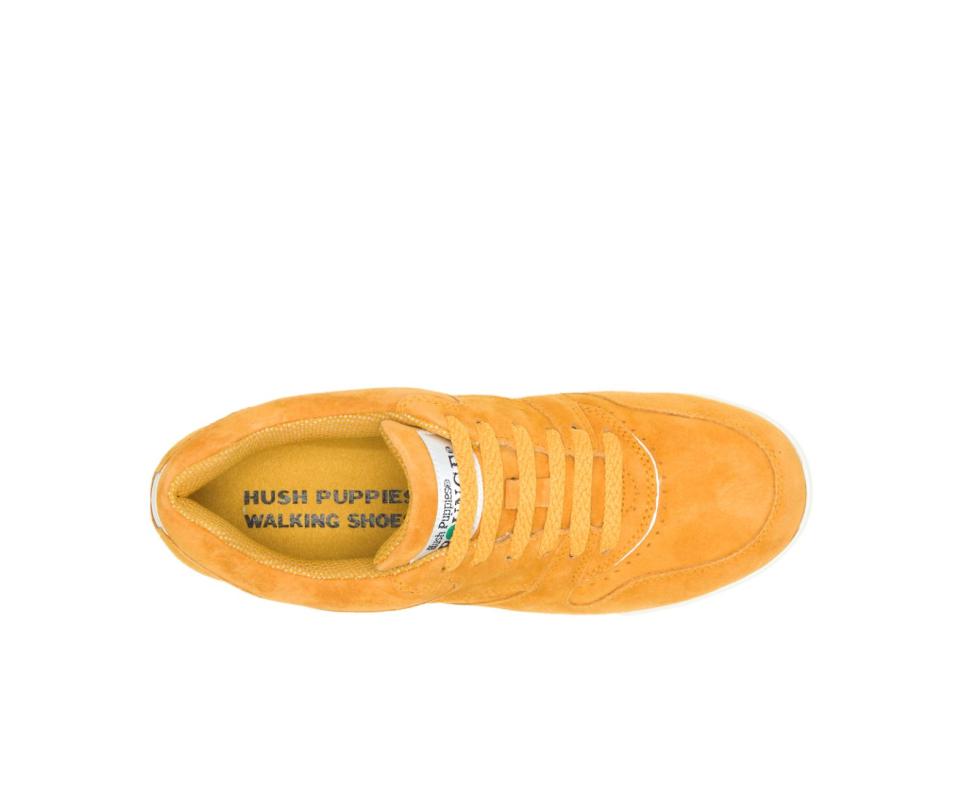 Hush Puppies Upbeat Golden Sun Suede | Women Sneakers