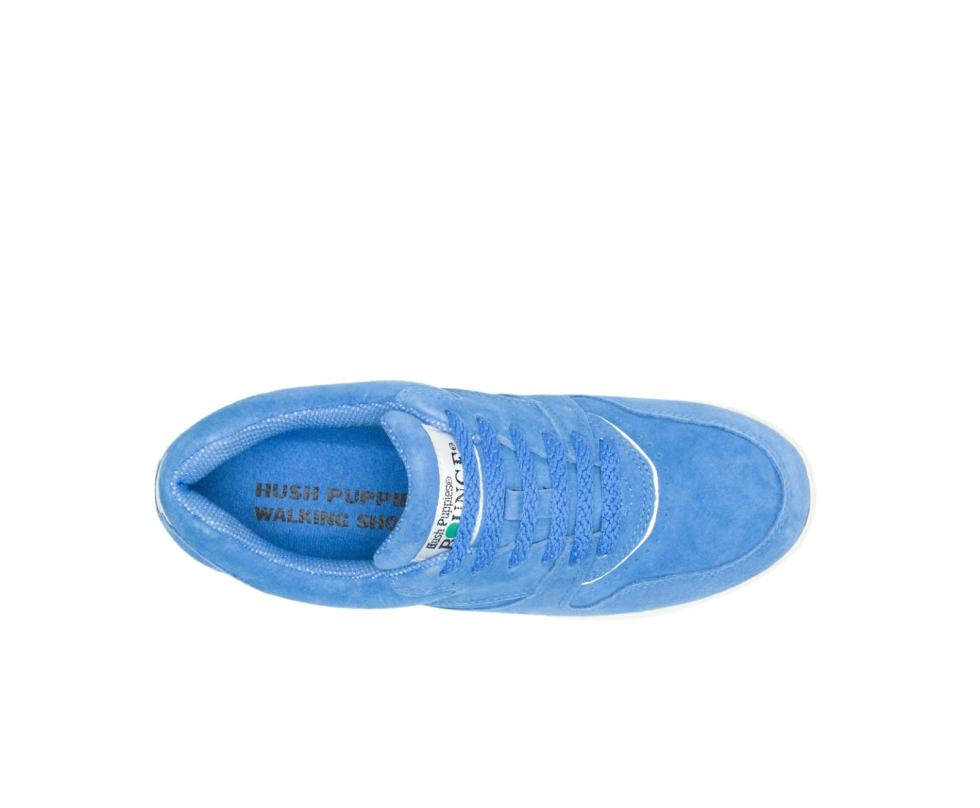 Hush Puppies Upbeat Sky Blue Suede | Women Sneakers