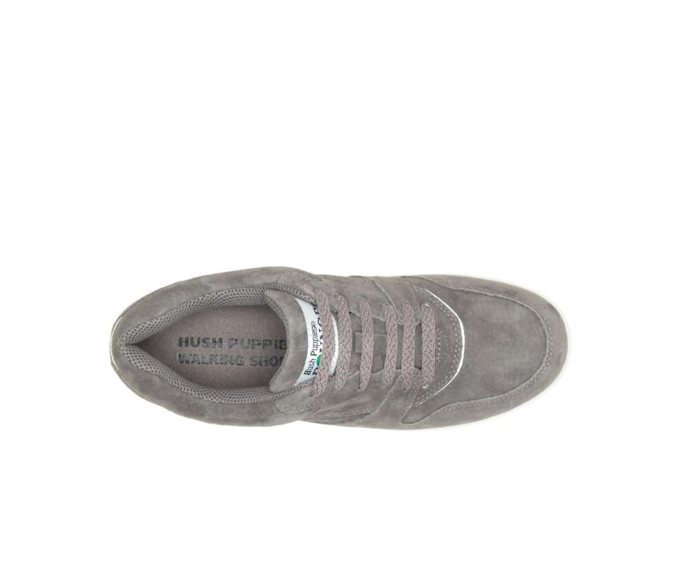 Hush Puppies Upbeat Soft Nickel Suede | Women Sneakers