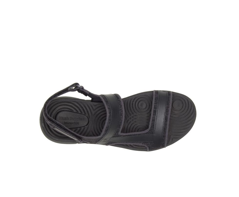 Hush Puppies Willa Knit Rafter Black Knit | Women Sandals