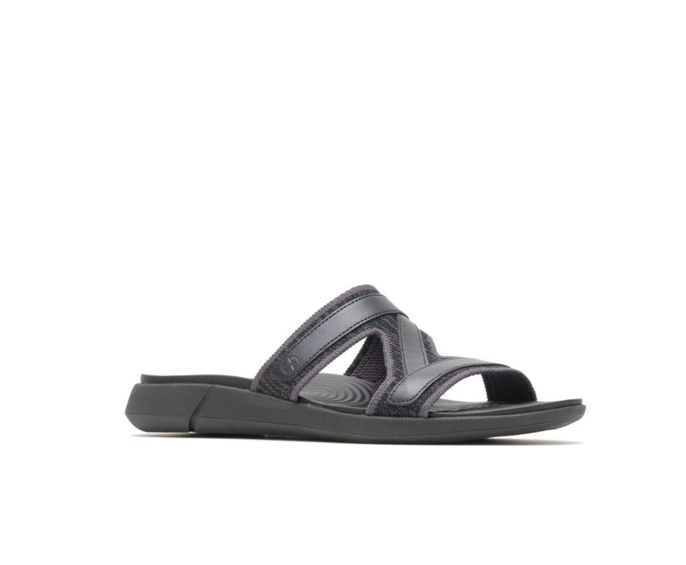 Hush Puppies Willa Knit Slide Black Knit | Women Sandals