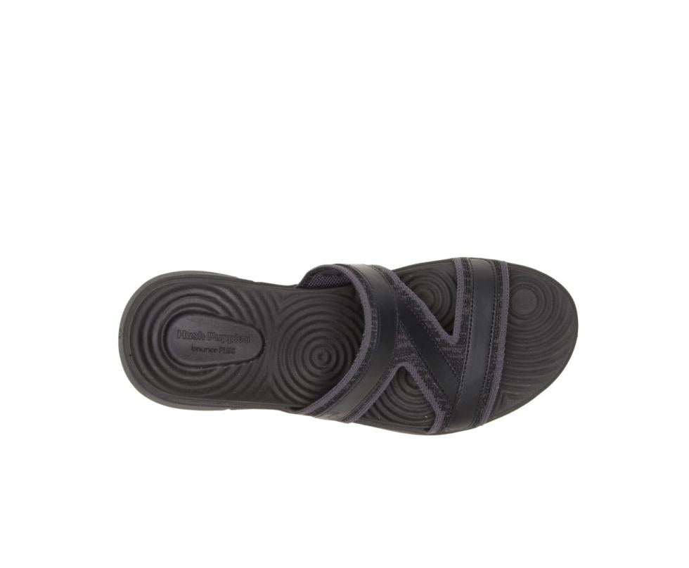Hush Puppies Willa Knit Slide Black Knit | Women Sandals