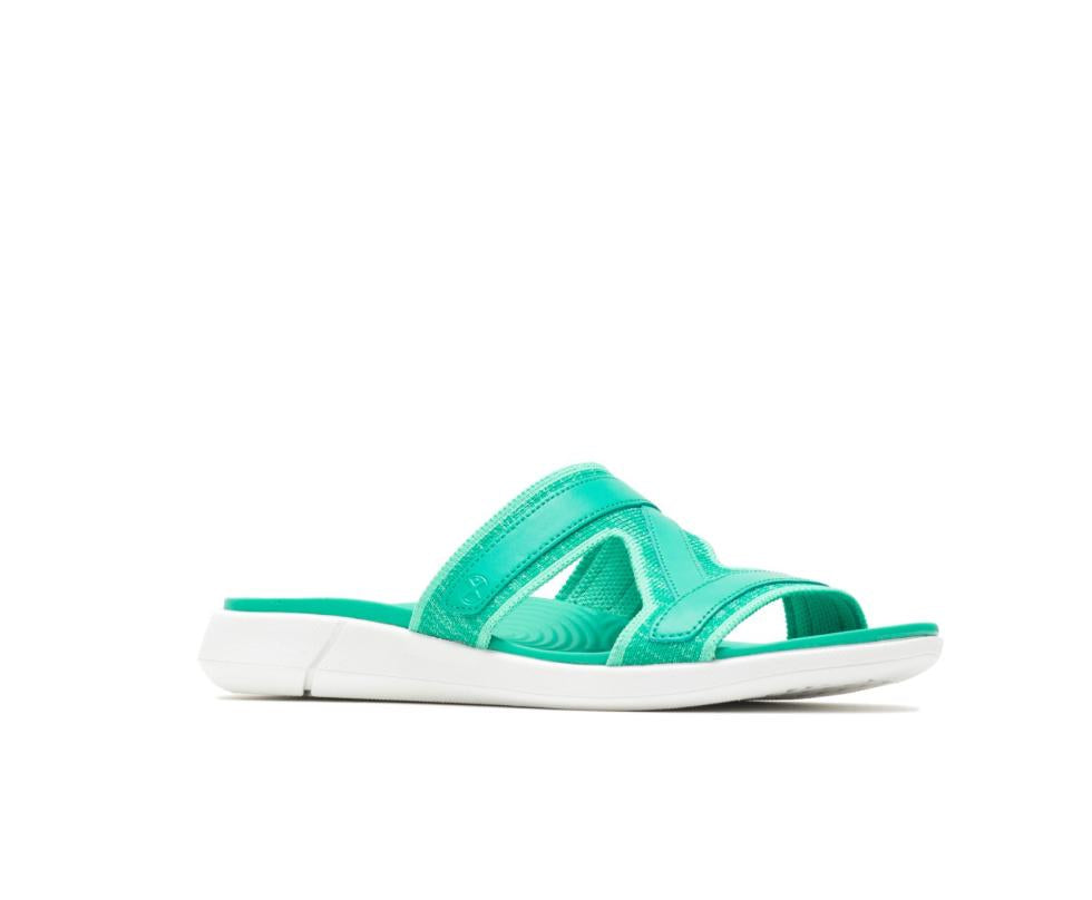 Hush Puppies Willa Knit Slide Deep Green Knit | Women Sandals