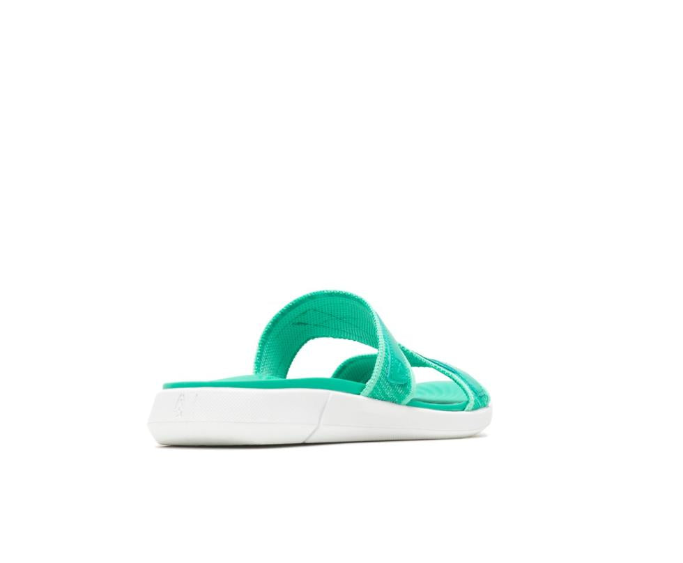 Hush Puppies Willa Knit Slide Deep Green Knit | Women Sandals