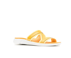 Hush Puppies Willa Knit Slide Goldenrod Leather | Women Sandals