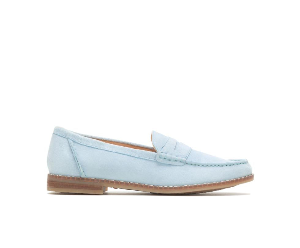 Hush Puppies Wren Loafer Blue Dusk Suede | Women Flats &amp; Slip-Ons