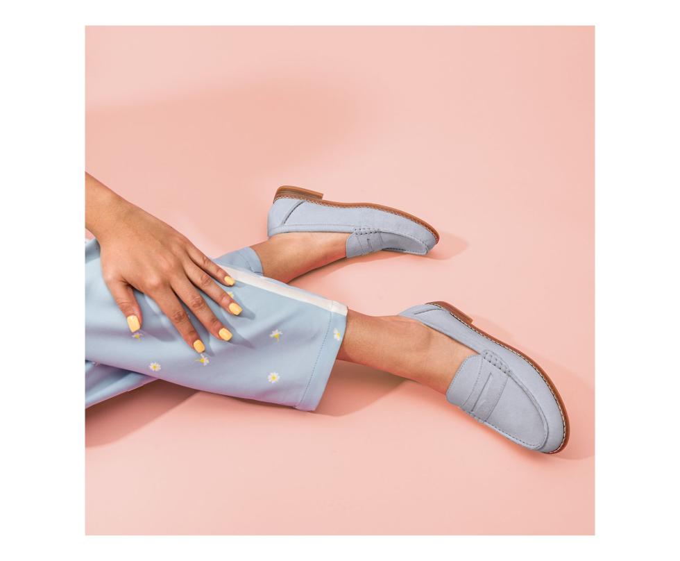 Hush Puppies Wren Loafer Blue Dusk Suede | Women Flats &amp; Slip-Ons