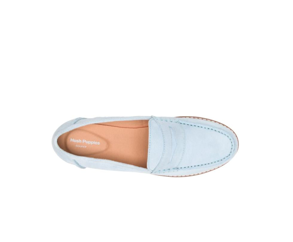 Hush Puppies Wren Loafer Blue Dusk Suede | Women Flats &amp; Slip-Ons
