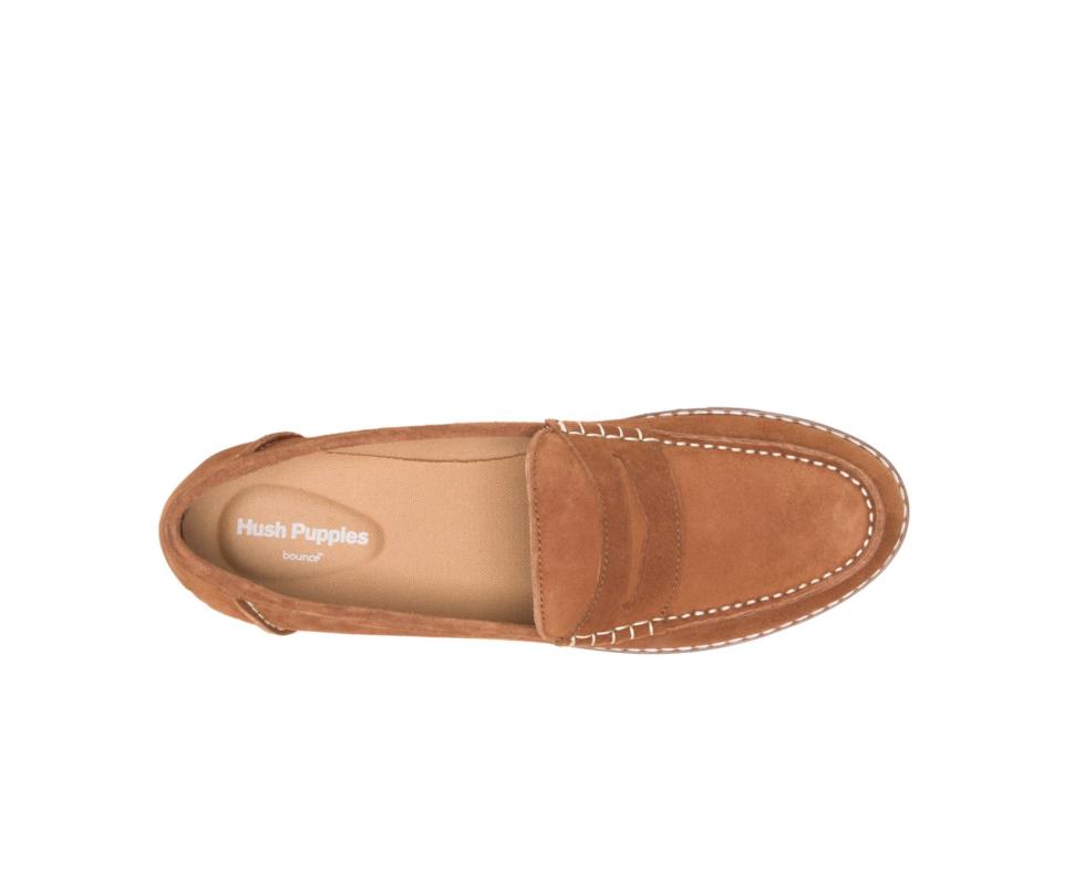 Hush Puppies Wren Loafer Cinnamon Suede | Women Flats &amp; Slip-Ons