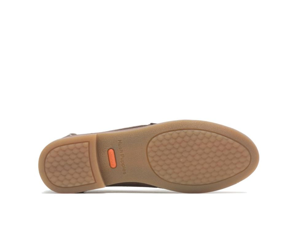 Hush Puppies Wren Loafer Dark Brown Suede | Women Flats &amp; Slip-Ons
