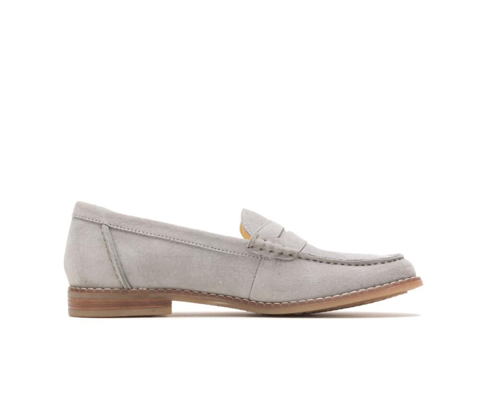 Hush Puppies Wren Loafer Frost Grey Suede | Women Flats &amp; Slip-Ons