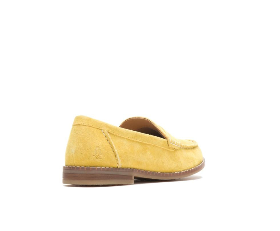 Hush Puppies Wren Loafer Lemon Curry Suede | Women Flats &amp; Slip-Ons