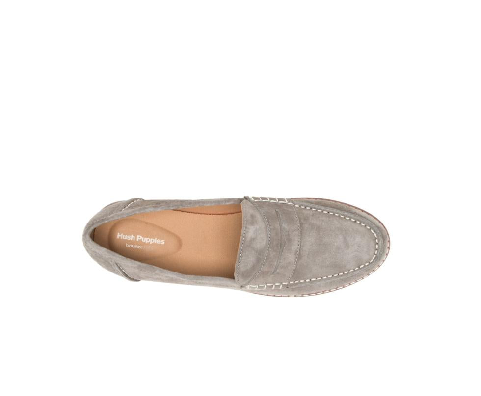 Hush Puppies Wren Loafer Olive Suede | Women Flats &amp; Slip-Ons