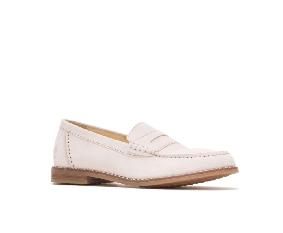 Hush Puppies Wren Loafer Pale Pink Suede | Women Flats &amp; Slip-Ons