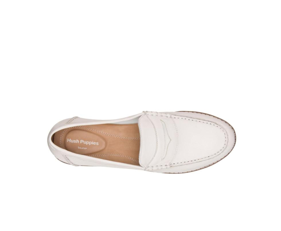 Hush Puppies Wren Loafer Perfect Fit Ivory Leather | Women Loafers