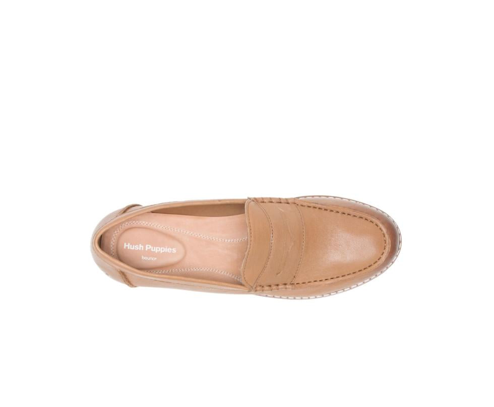 Hush Puppies Wren Loafer Perfect Fit Tan Leather | Women Loafers