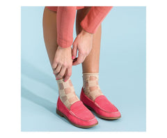 Hush Puppies Wren Loafer Soft Red Suede | Women Flats &amp; Slip-Ons