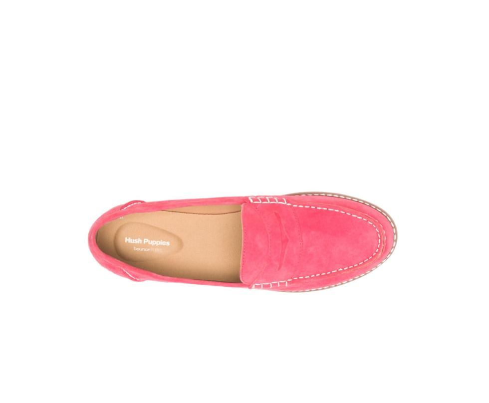 Hush Puppies Wren Loafer Soft Red Suede | Women Flats &amp; Slip-Ons