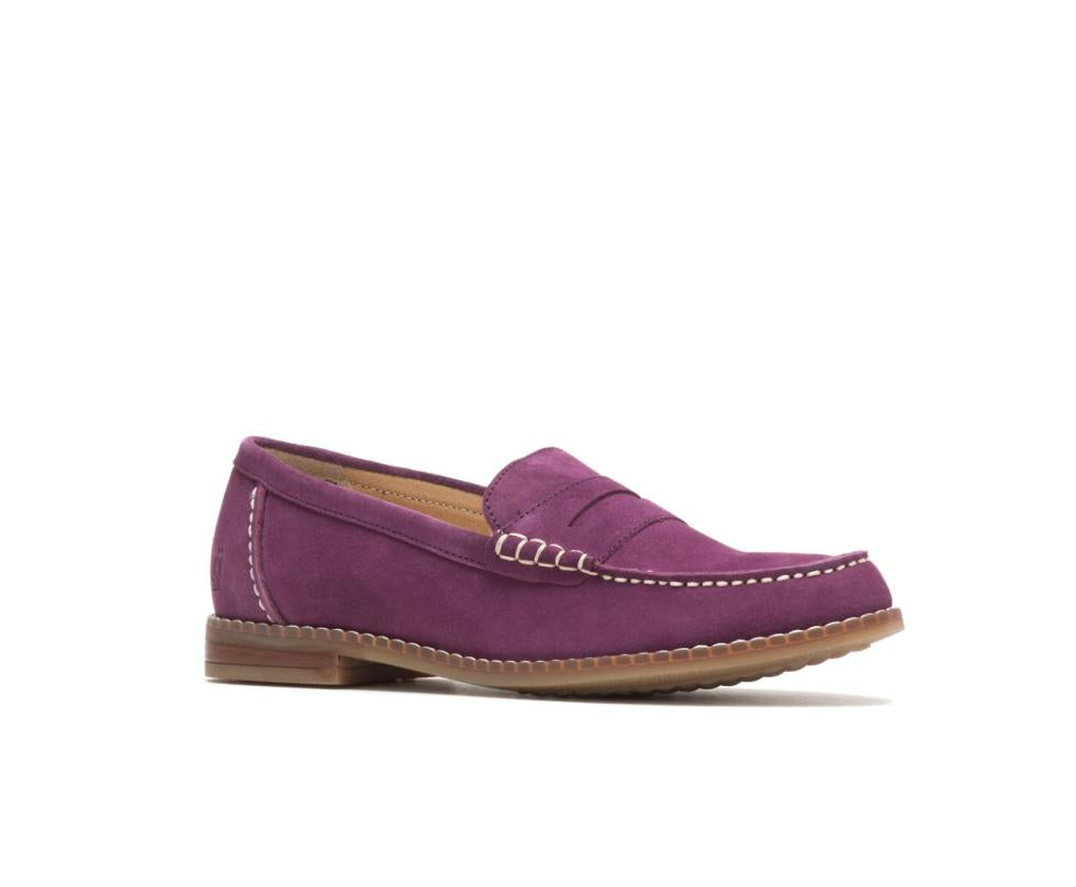 Hush Puppies Wren Loafer Violet Suede | Women Flats &amp; Slip-Ons
