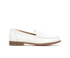 Hush Puppies Wren Loafer White Suede | Women Flats &amp; Slip-Ons